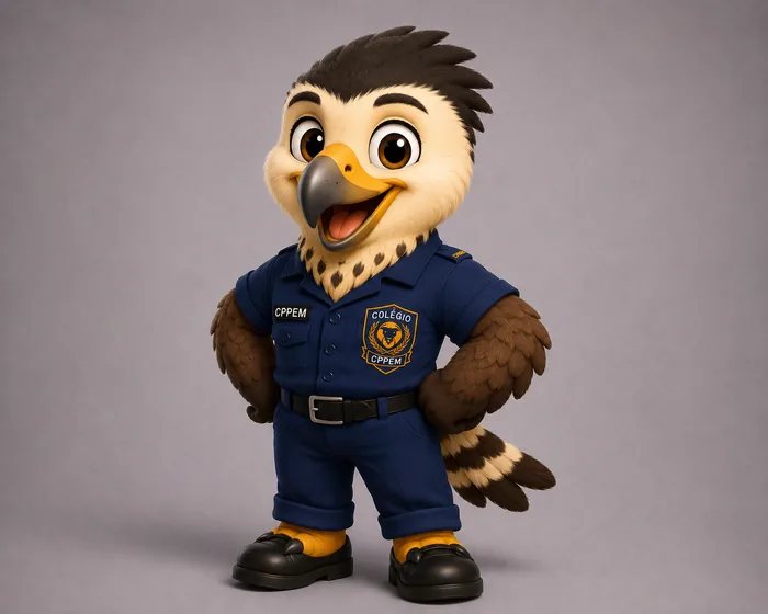 Mascote carcará do CPPEM