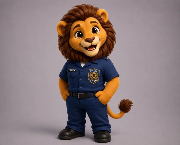 Mascote leão do CPPEM